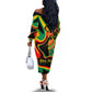 Juneteenth 2024 Off The Shoulder Long Sleeve Dress 1865 Freedom Day Anniversary