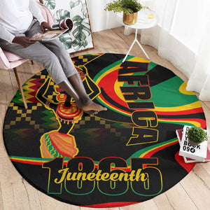 Juneteenth 2024 Round Carpet 1865 Freedom Day Anniversary