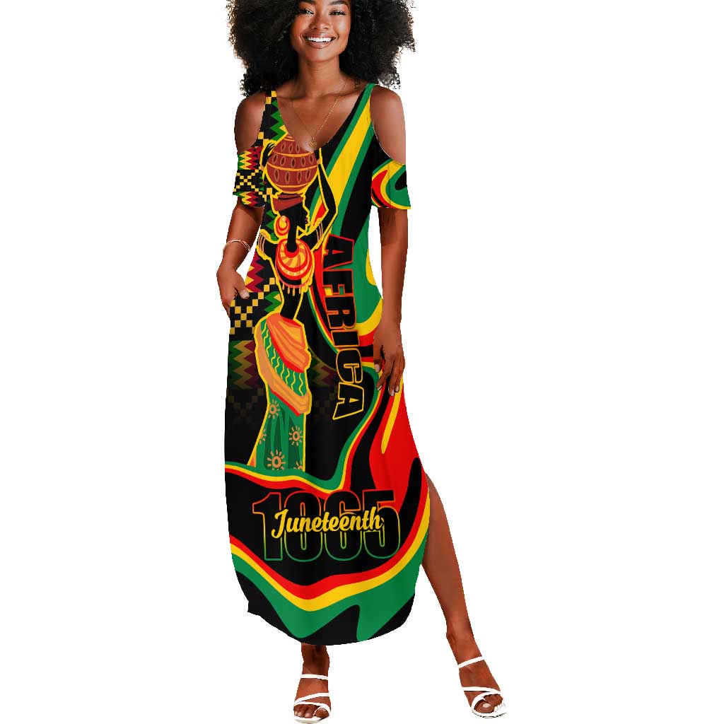 Juneteenth 2024 Summer Maxi Dress 1865 Freedom Day Anniversary