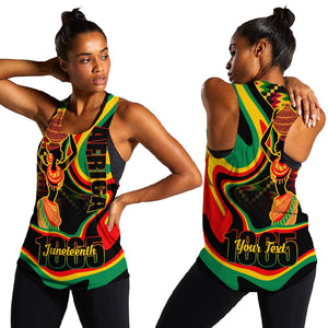 Juneteenth 2024 Women Racerback Tank 1865 Freedom Day Anniversary