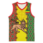 Personalized Ethiopia Basketball Jersey with Lion of Judah and African Pattern Design LT01