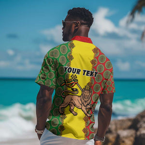 Personalized Ethiopia Hawaiian Shirt with Lion of Judah and African Pattern Design