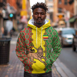 Personalized Ethiopia Hoodie with Lion of Judah and African Pattern Design