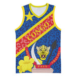 Congo DR Basketball Jersey Coat Of Arms Leopard Pattern LT01