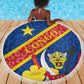 Congo DR Beach Blanket Coat Of Arms Leopard Pattern