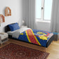 Congo DR Bedding Set Coat Of Arms Leopard Pattern