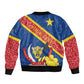 Congo DR Bomber Jacket Coat Of Arms Leopard Pattern