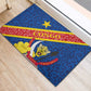 Congo DR Rubber Doormat Coat Of Arms Leopard Pattern