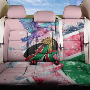 Kenya Independence Day Back Car Seat Cover with Lilac Breasted Roller - Unique Version