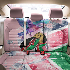 Kenya Independence Day Back Car Seat Cover with Lilac Breasted Roller - Unique Version