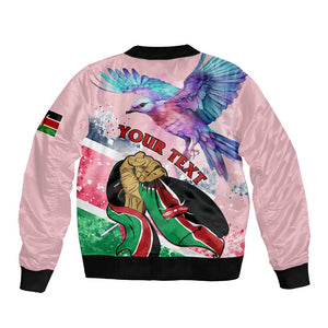 Personalized Kenya Independence Day Bomber Jacket with Lilac Breasted Roller - Unique Version