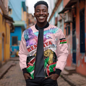 Personalized Kenya Independence Day Bomber Jacket with Lilac Breasted Roller - Unique Version