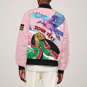 Personalized Kenya Independence Day Bomber Jacket with Lilac Breasted Roller - Unique Version