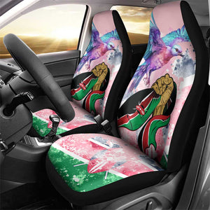 Kenya Independence Day Car Seat Cover with Lilac Breasted Roller - Unique Version