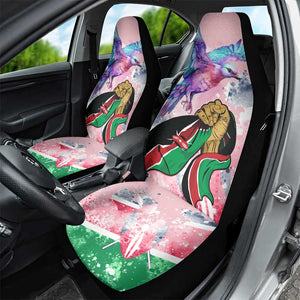 Kenya Independence Day Car Seat Cover with Lilac Breasted Roller - Unique Version