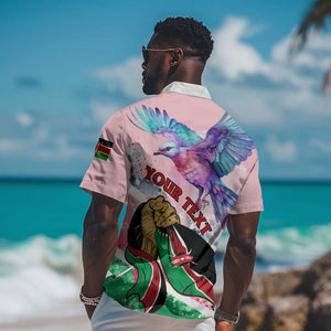 Personalized Kenya Independence Day Hawaiian Shirt with Lilac Breasted Roller - Unique Version