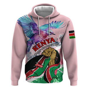 Personalized Kenya Independence Day Hoodie with Lilac Breasted Roller - Unique Version