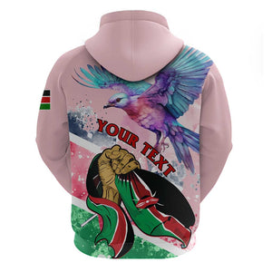 Personalized Kenya Independence Day Hoodie with Lilac Breasted Roller - Unique Version