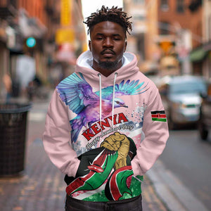 Personalized Kenya Independence Day Hoodie with Lilac Breasted Roller - Unique Version