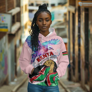 Personalized Kenya Independence Day Hoodie with Lilac Breasted Roller - Unique Version