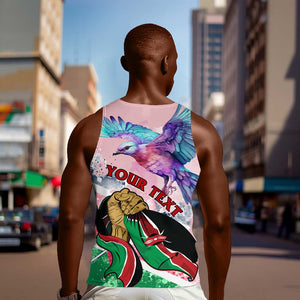 Personalized Kenya Independence Day Men Tank Top with Lilac Breasted Roller - Unique Version