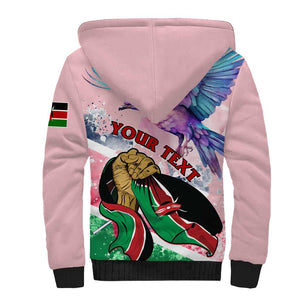 Personalized Kenya Independence Day Sherpa Hoodie with Lilac Breasted Roller - Unique Version