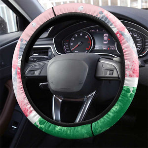 Kenya Independence Day Steering Wheel Cover with Lilac Breasted Roller - Unique Version