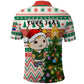 Personalized South Africa Rugby Christmas Polo Shirt with Cute Springbok and Christmas Tree