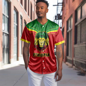 Personalized Ethiopia Baseball Jersey with Lion of Judah Flag Style - Special Version