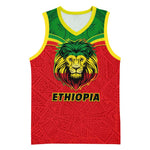 Personalized Ethiopia Basketball Jersey with Lion of Judah Flag Style - Special Version LT01
