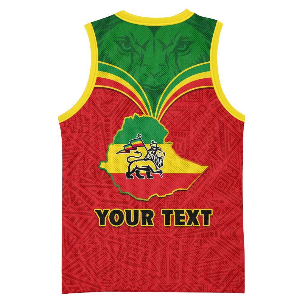 Personalized Ethiopia Basketball Jersey with Lion of Judah Flag Style - Special Version LT01