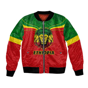 Personalized Ethiopia Bomber Jacket with Lion of Judah Flag Style - Special Version