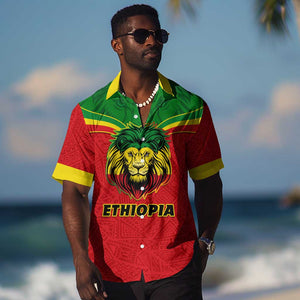 Personalized Ethiopia Hawaiian Shirt with Lion of Judah Flag Style - Special Version