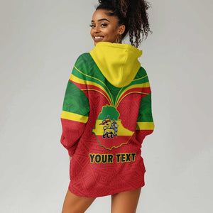 Personalized Ethiopia Hoodie Dress with Lion of Judah Flag Style - Special Version