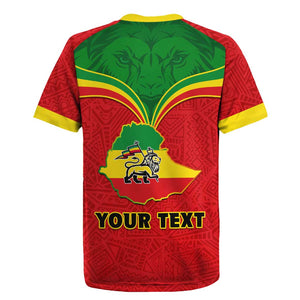 Personalized Ethiopia Rugby Jersey with Lion of Judah Flag Style - Special Version