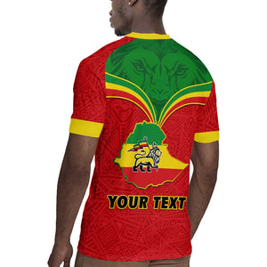 Personalized Ethiopia Rugby Jersey with Lion of Judah Flag Style - Special Version