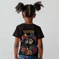 Personalised Sugar Skull Couple Valentine Kid T shirt Roses Romantic Love