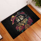 Sugar Skull Couple Valentine Rubber Doormat Roses Romantic Love