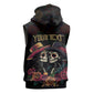 Personalised Sugar Skull Couple Valentine Sleeveless Hoodie Roses Romantic Love - African Pride