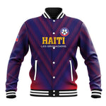 Custom Afro Haiti Football Baseball Jacket Come On Les Grenadiers