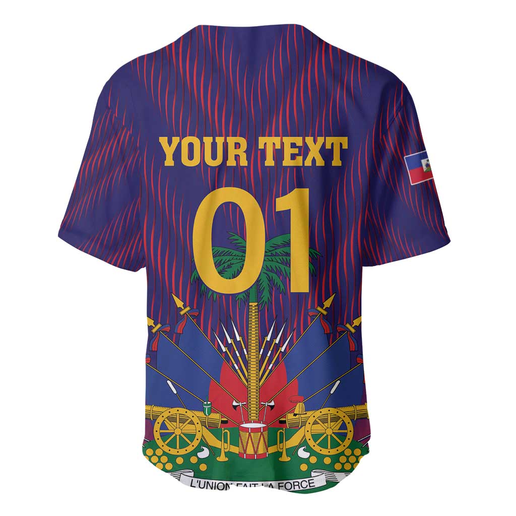 Custom Afro Haiti Football Baseball Jersey Come On Les Grenadiers