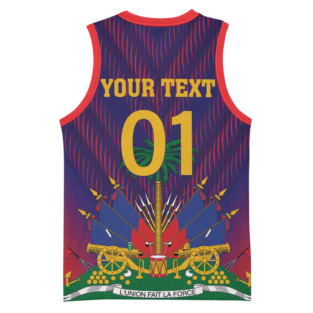 Custom Afro Haiti Football Basketball Jersey Come On Les Grenadiers LT01