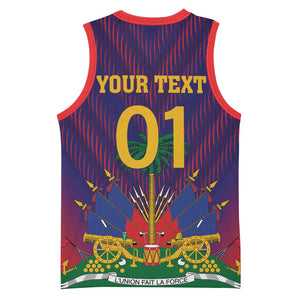 Custom Afro Haiti Football Basketball Jersey Come On Les Grenadiers LT01