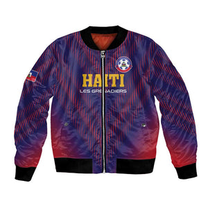 Custom Afro Haiti Football Bomber Jacket Come On Les Grenadiers