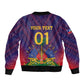 Custom Afro Haiti Football Bomber Jacket Come On Les Grenadiers