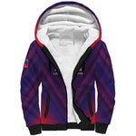 Custom Afro Haiti Football Sherpa Hoodie Come On Les Grenadiers
