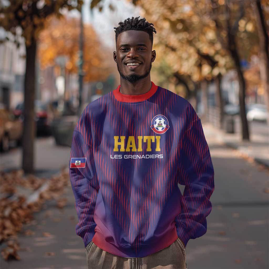 Custom Afro Haiti Football Sweatshirt Come On Les Grenadiers