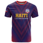 Custom Afro Haiti Football T shirt Come On Les Grenadiers