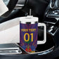 Custom Afro Haiti Football Tumbler With Handle Come On Les Grenadiers