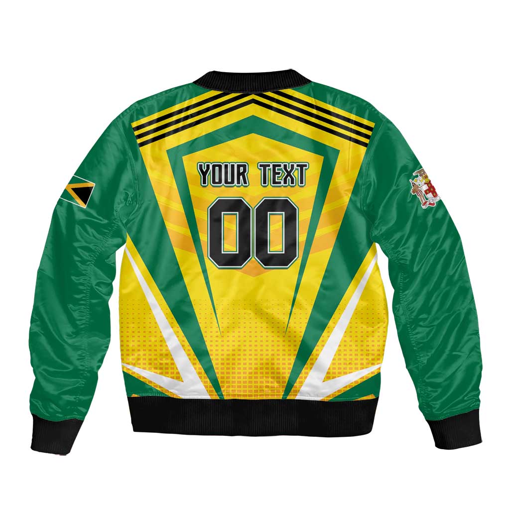Custom Cricket Jamaica Bomber Jacket Scorpions We Made Legends